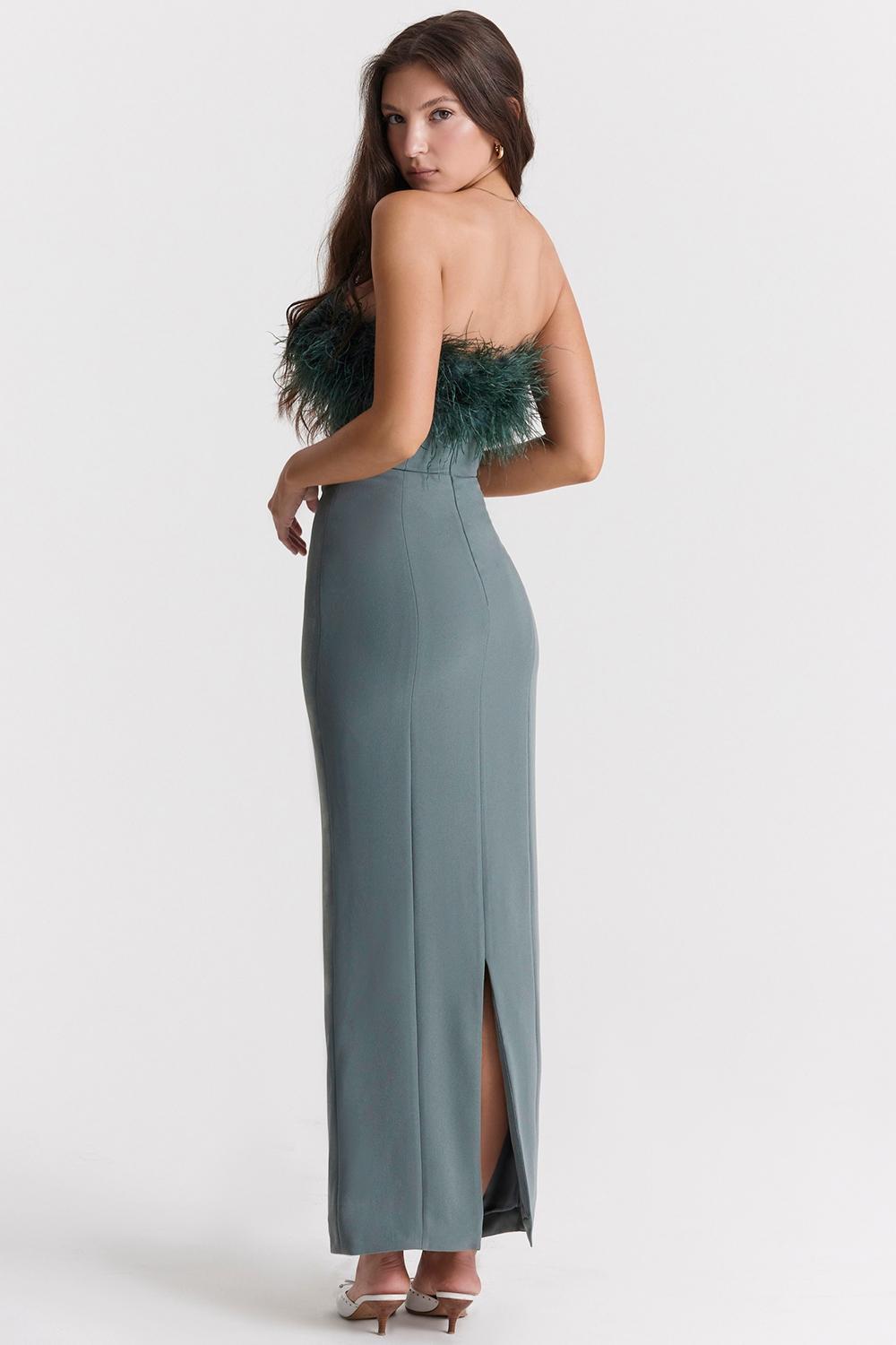 Juliene Eucalyptus Maxi Dress - SALE Product Image