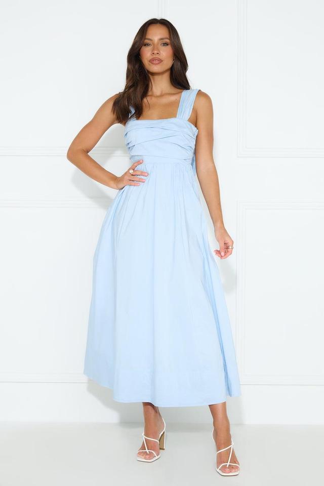 Bluebell Blossom Midi Dress Blue Product Image