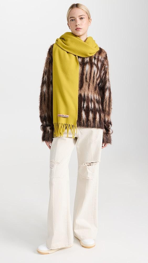 Acne Studios Oversized Fringe Wool Scarf | Shopbop Product Image