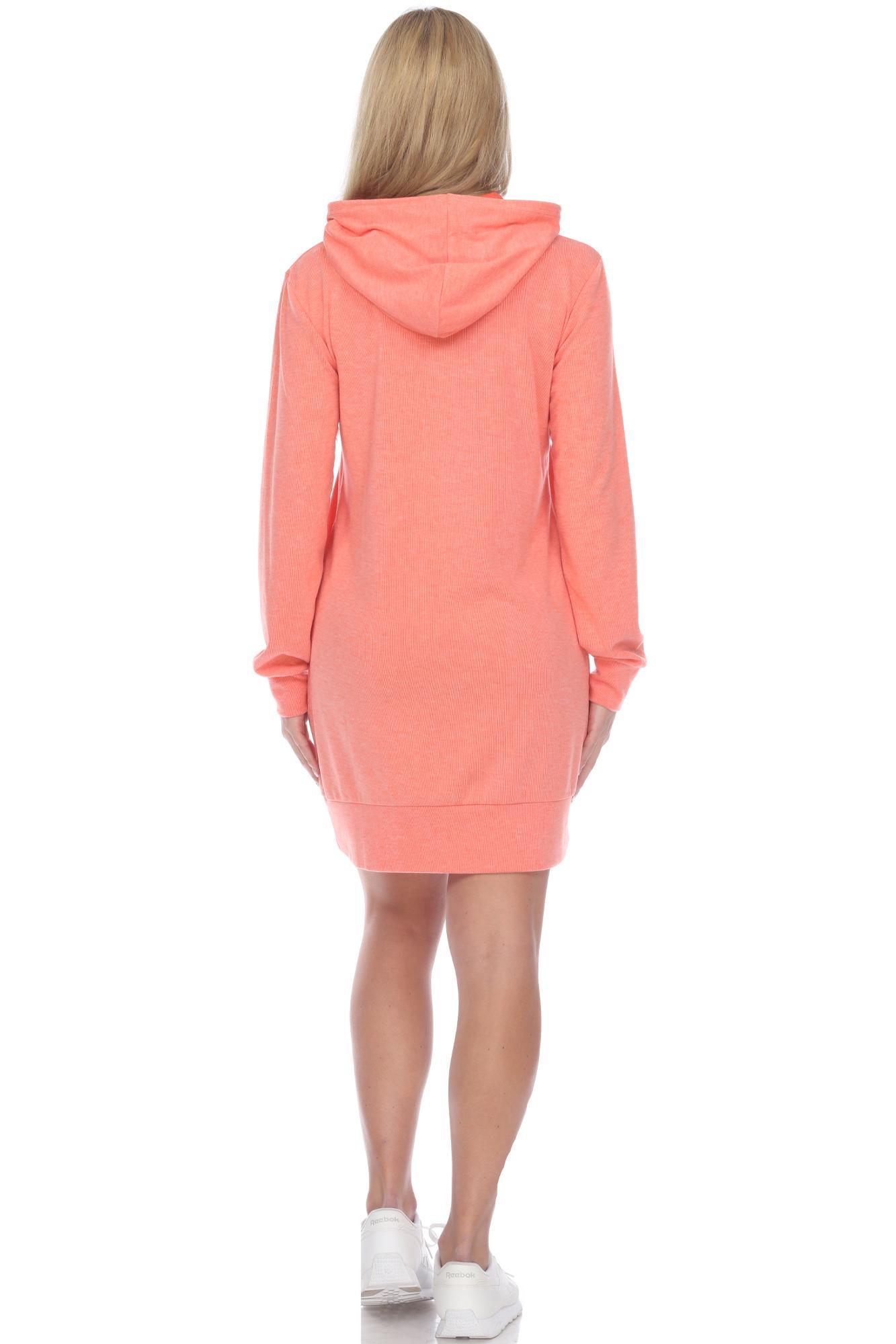 White Mark Women's Hoodie Sweatshirt Dress Product Image