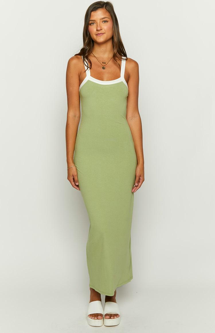 Cynthia Green Maxi Dress Product Image