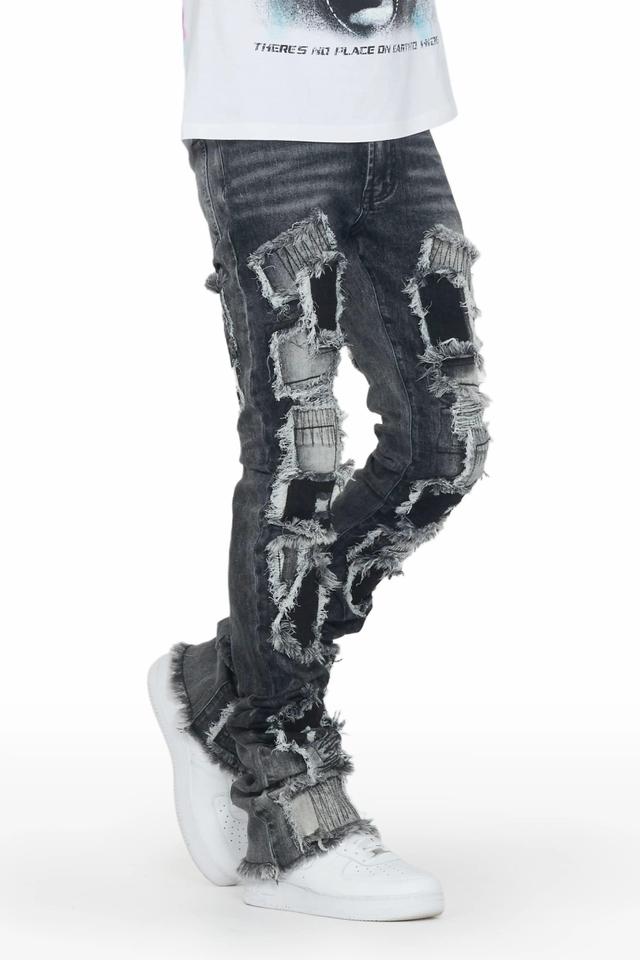 Camden Grey Super Stacked Flare Jean Male Product Image