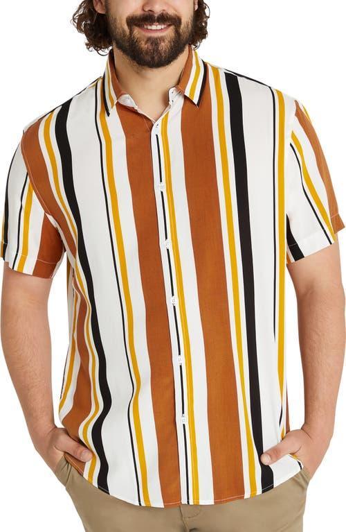 Johnny Bigg Mason Stripe Short Sleeve Button-Up Shirt Product Image