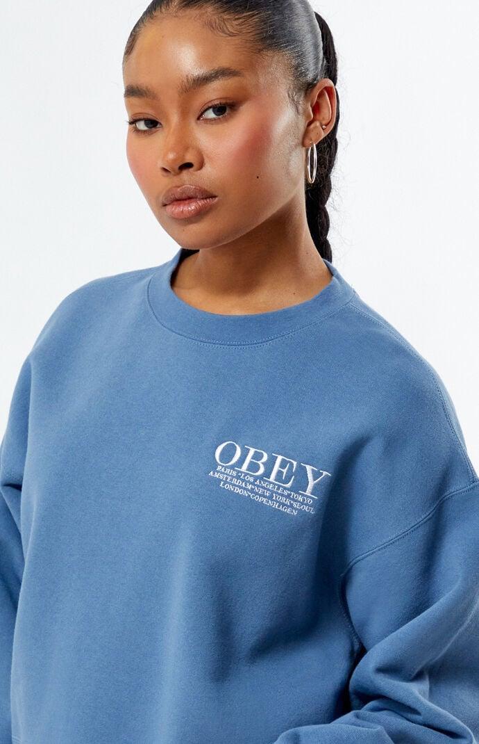 Obey Women's Cities Crew Neck Sweatshirt Product Image