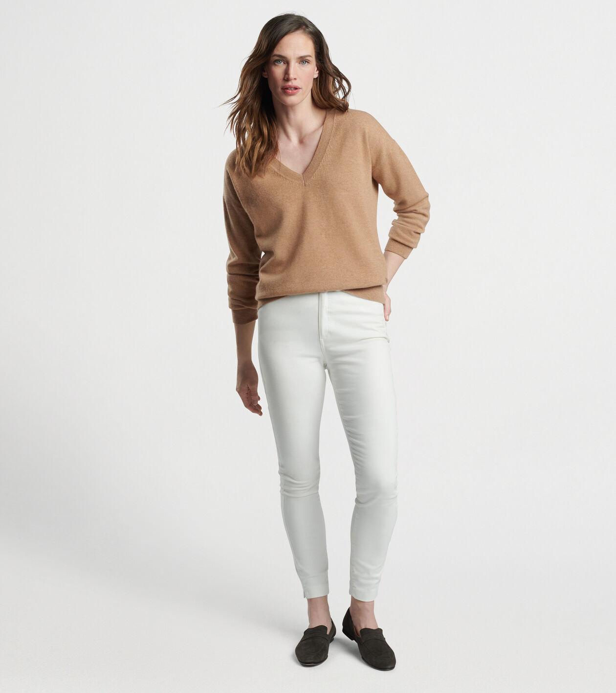 Women's Artisan Crafted Cashmere V-Neck Sweater Product Image