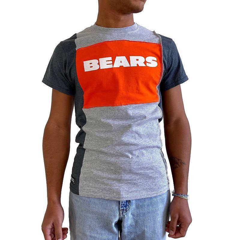 Mens Refried Apparel Heather Gray Chicago Bears Sustainable Split T-Shirt Product Image