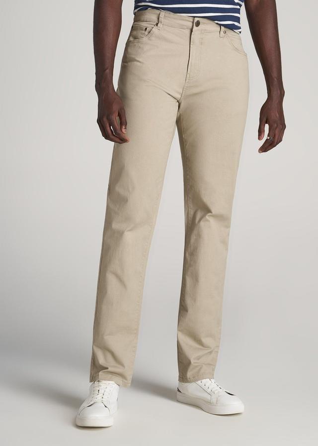 J1 STRAIGHT Leg Five-Pocket Pants for Tall Men in Desert Khaki Male Product Image