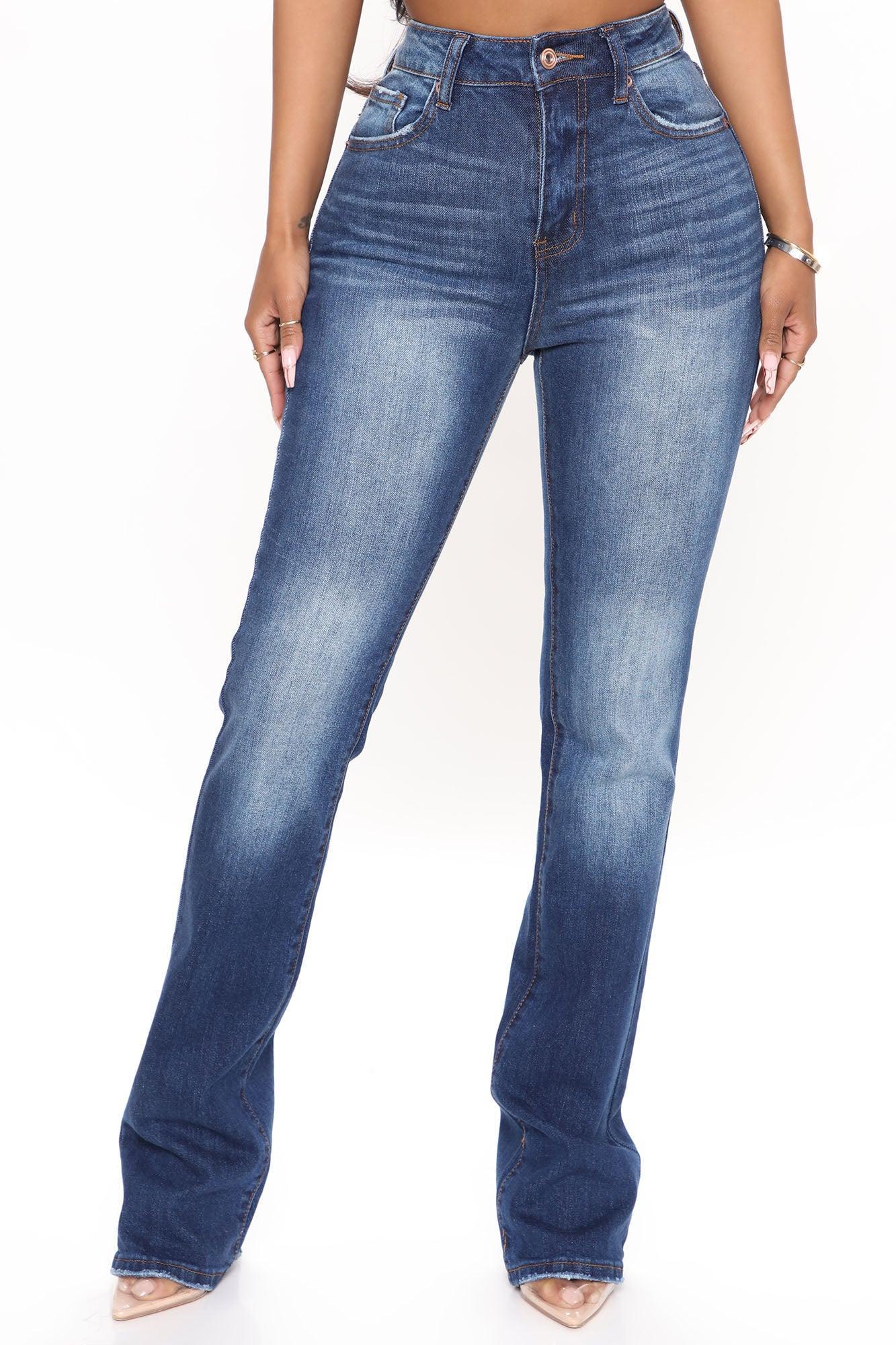 Classic High Rise Bootcut Jeans - Medium Blue Wash Product Image