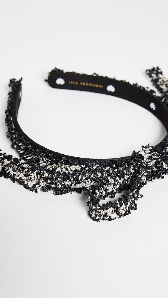 Lele Sadoughi Tweed Bardot Ribbon Slim Headband | Shopbop Product Image