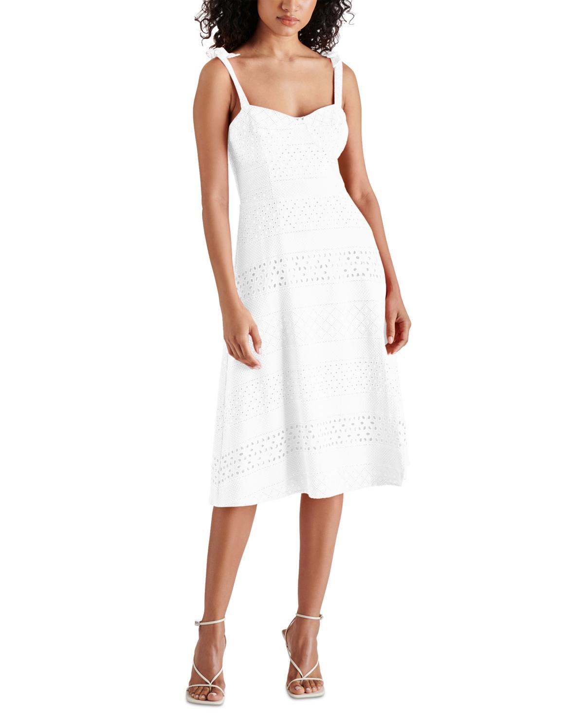 Steve Madden Womens Carlynn Cotton Eyelet Dress Product Image