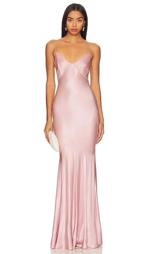 Lovers and Friends Anderson Gown in Clay Pink Product Image