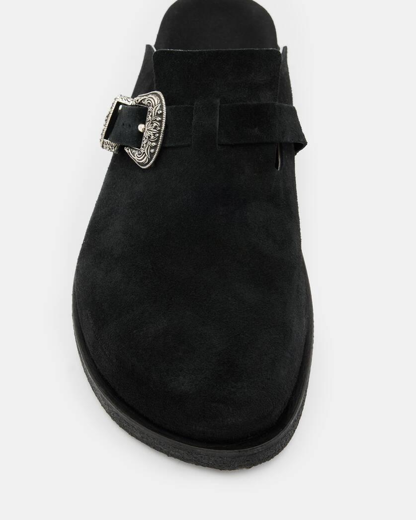 Carlo Suede Western Buckle Mules Product Image