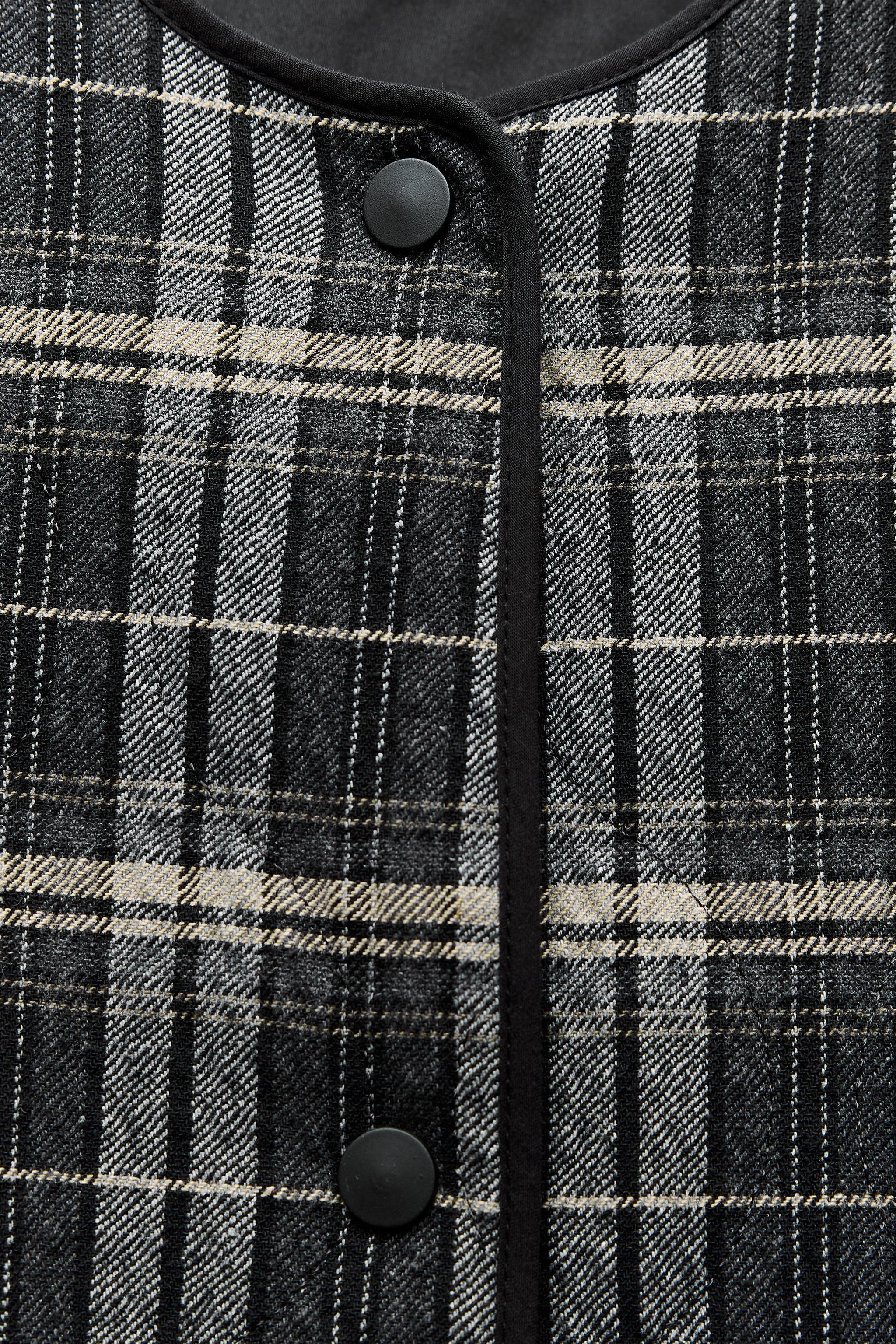 PLAID PUFFER JACKET Product Image