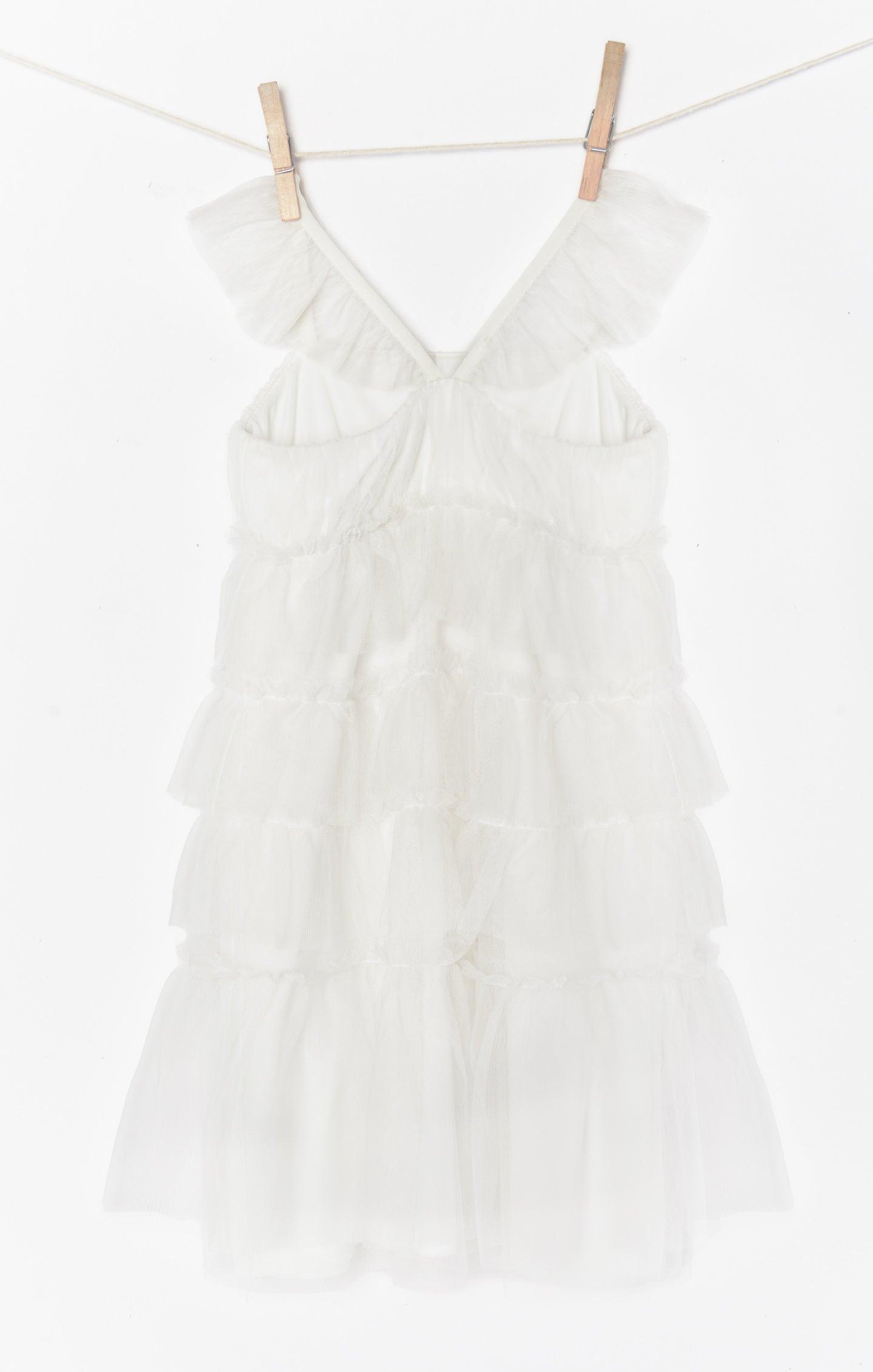 Little Fairytale Dress ~ White Tulle Kids Product Image