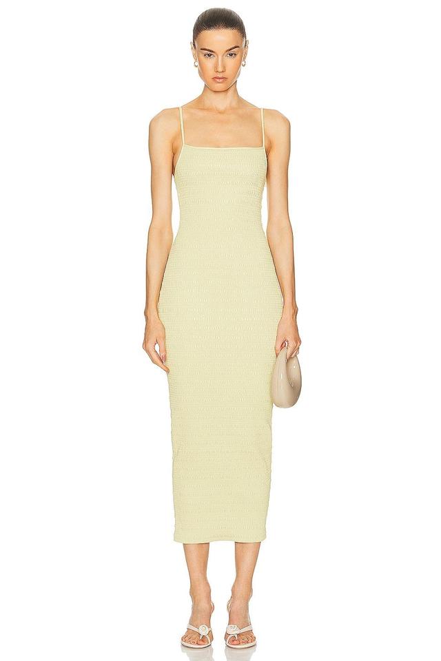 Nanushka Barra Midi Dress in Green Product Image