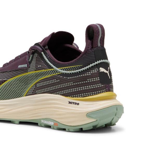 PUMA SEASONS Voyage NITROâ¢ 3 Women's Trail Running Shoes in Midnight Plum/Green Fog/Golden Fog Product Image