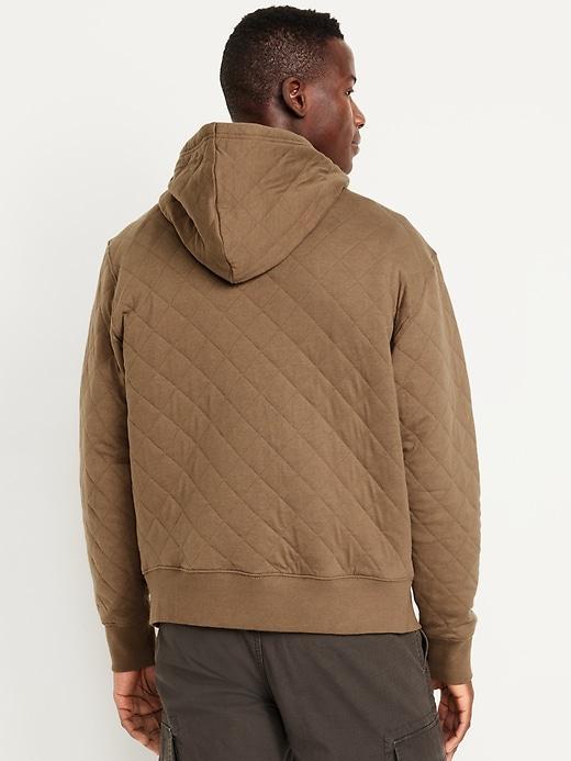 Quilted Full-Zip Sweatshirt Product Image