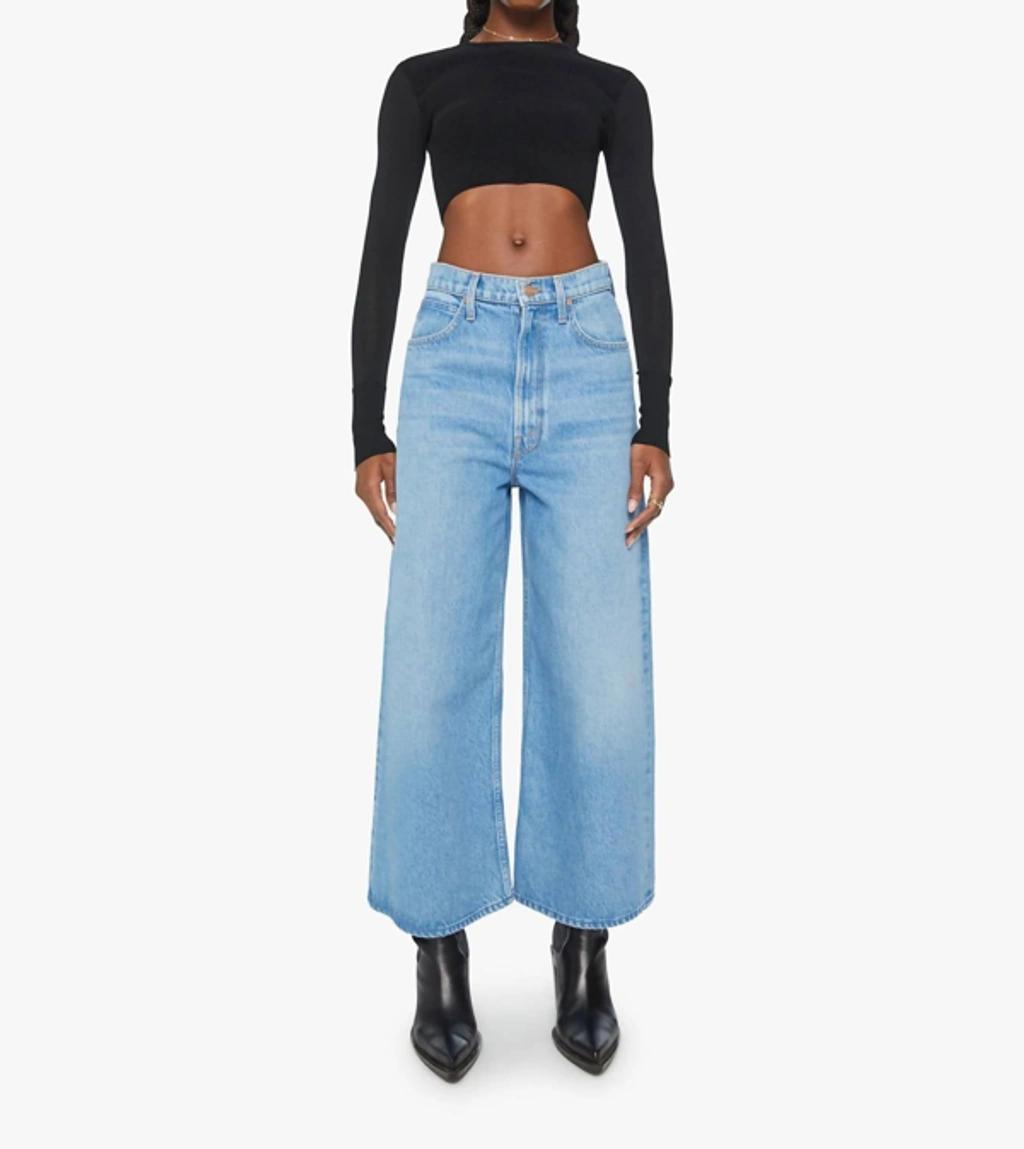 Snacks! The Dinner Bell Crop Jean In Wash All You Can Eat In Blue Product Image