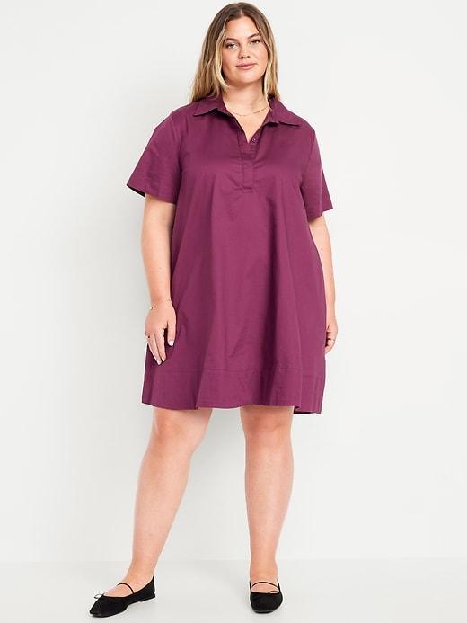 Short-Sleeve Mini Shirt Dress product image