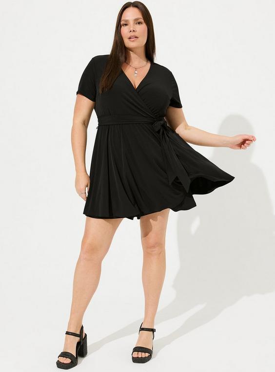 Knit Surplice Romper Product Image