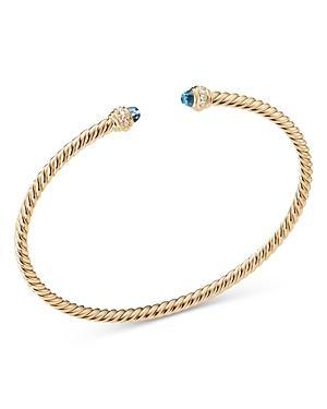 Womens Cablespira Color Bracelet In 18K Yellow Gold With Pav Diamonds Product Image