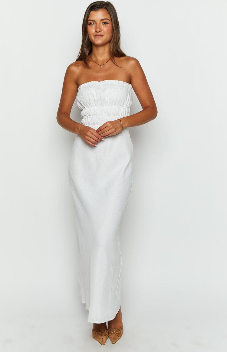 Charlotte White Strapless Maxi Dress Product Image