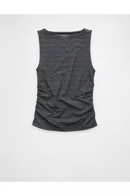 AE Ruched Boat Neck Tank Top Womens product image