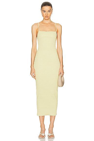 Nanushka Barra Midi Dress in Green Product Image