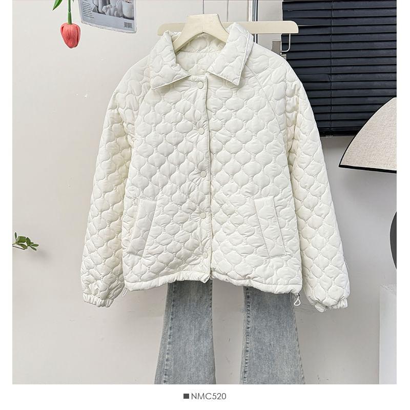 Collared Qulited Jacket Product Image