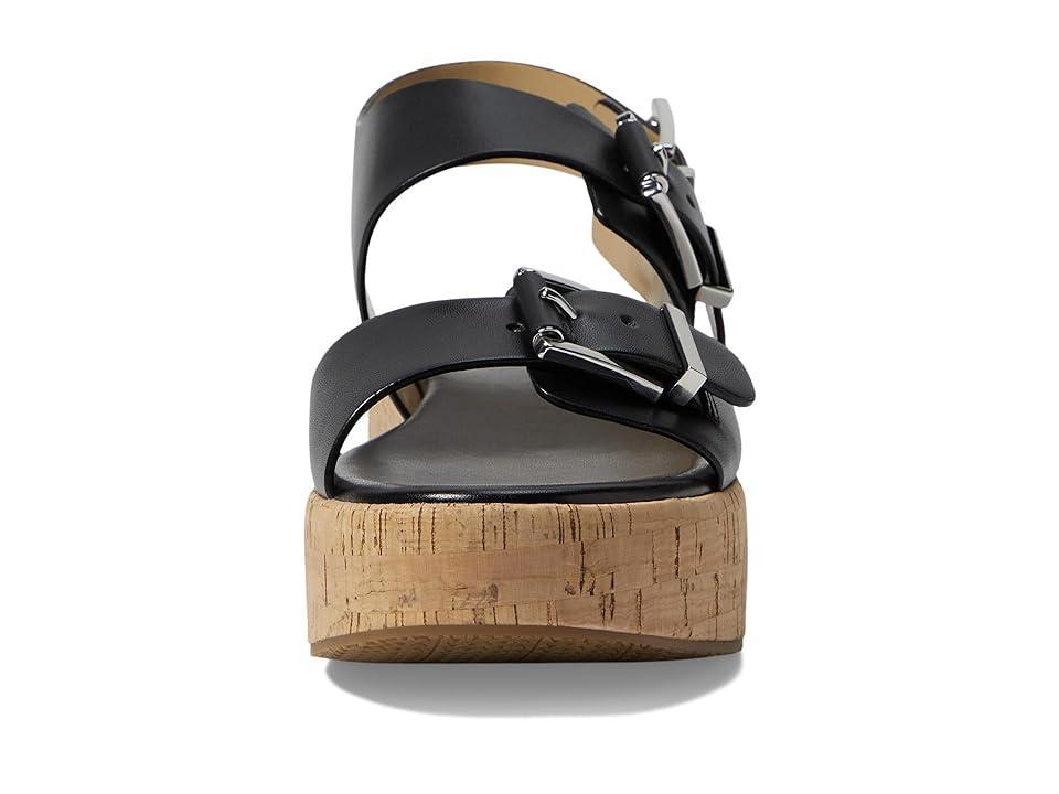Michael Michael Kors Womens Colby Triple Buckle Black Flatform Sandals Product Image