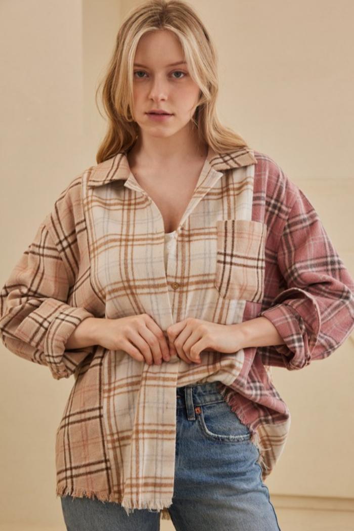 Plaid Oversized Shacket Product Image