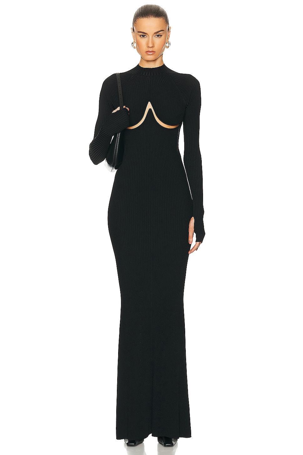 Dion Lee Double Underwire Bra Dress Black. (also in ). Product Image