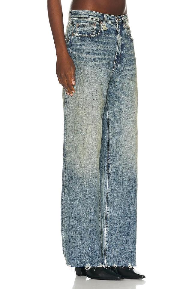 R13 Darcy Distressed Loose Wide Leg Jeans Product Image