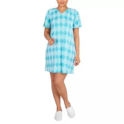 Larky Lark Womens Short Sleeve Diamond T-Shirt Dress Product Image