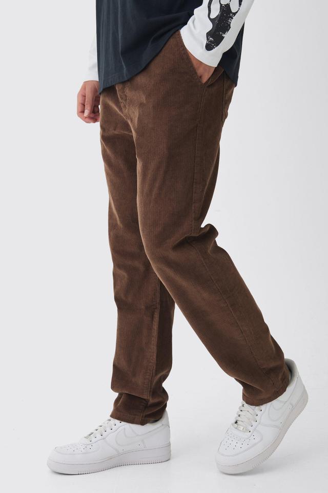 Tapered Cord Pants | boohooMAN USA Product Image