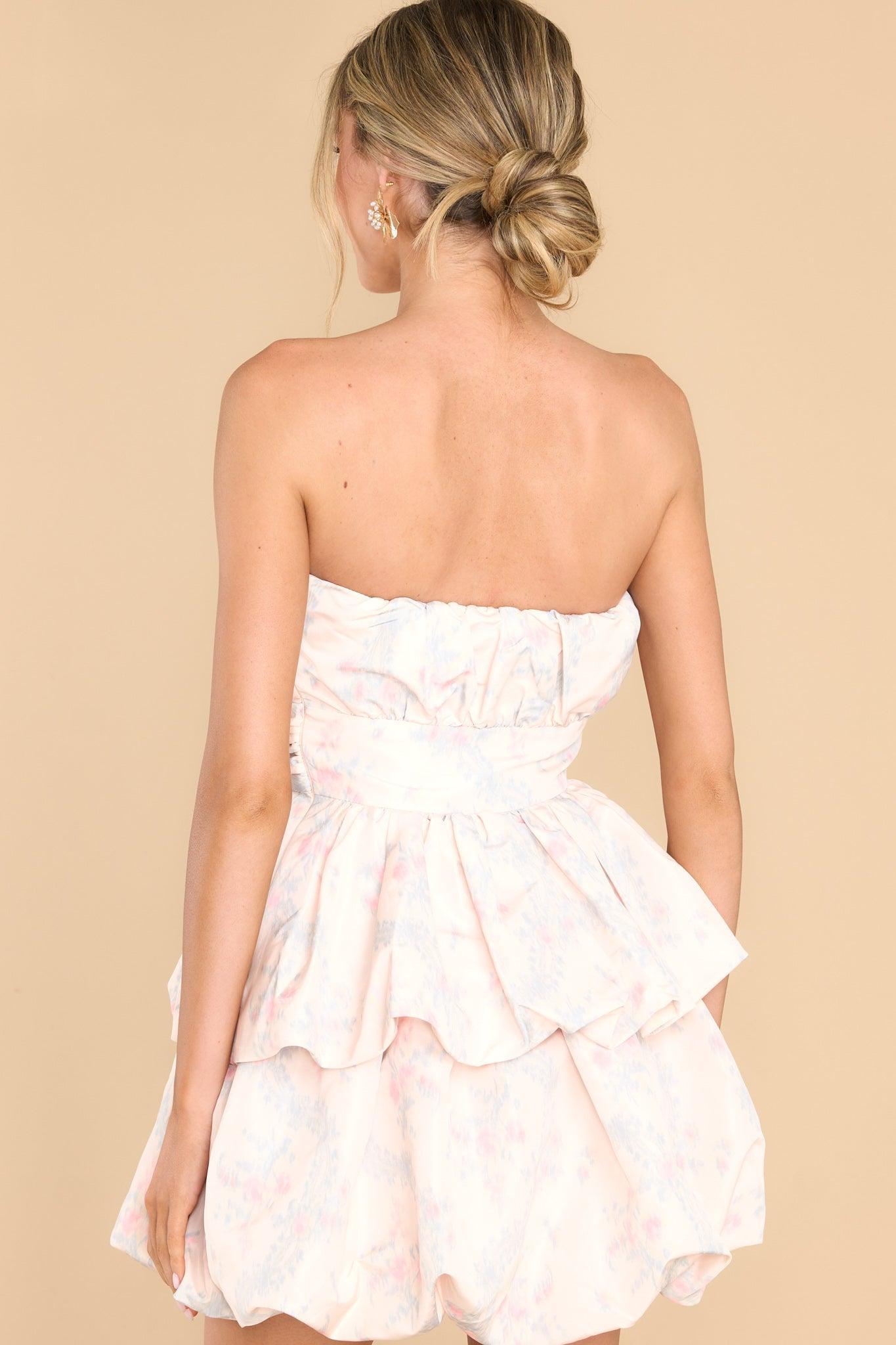 Gallant Peach Promise Mini Dress Product Image