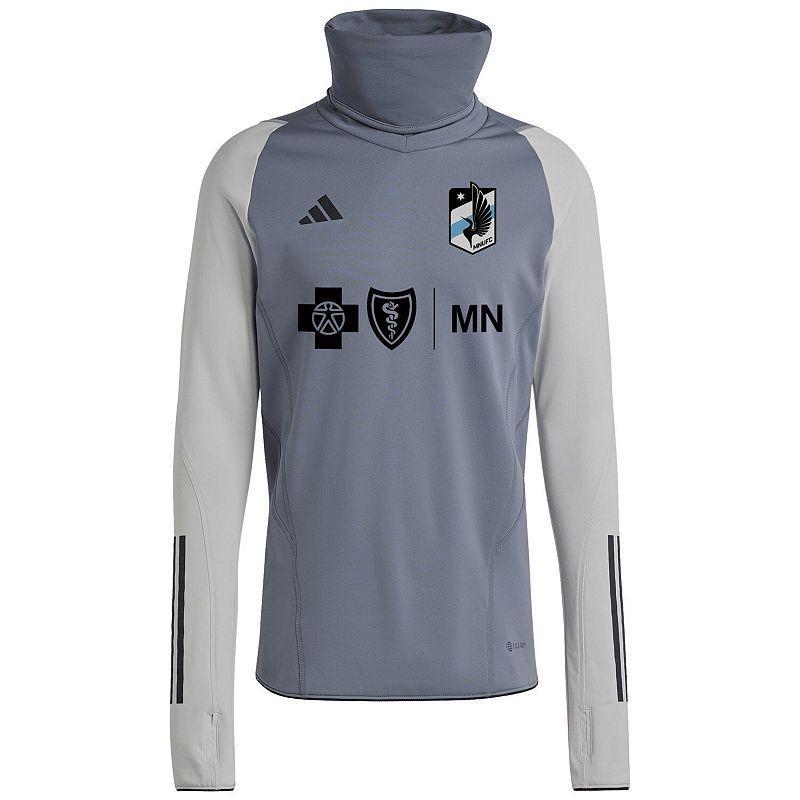 Mens adidas Gray Nashville SC Warm Raglan COLD.RDY Top Product Image