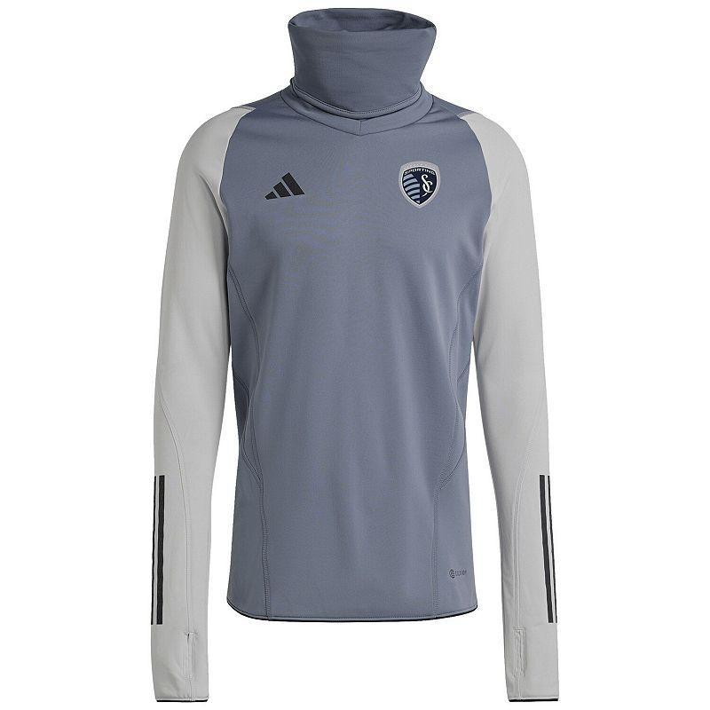 Mens adidas Gray Nashville SC Warm Raglan COLD.RDY Top Product Image