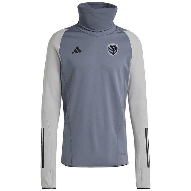 Mens adidas Gray Nashville SC Warm Raglan COLD.RDY Top Product Image