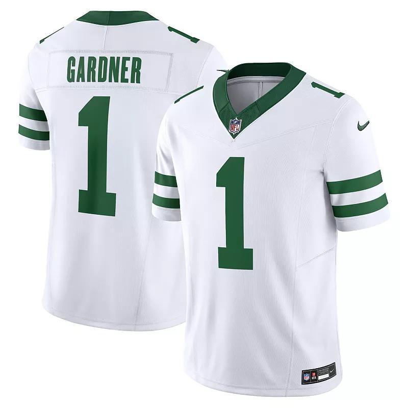 Mens Nike Ahmad Sauce Gardner Legacy New York Jets Vapor F.U.S.E. Limited Jersey Product Image