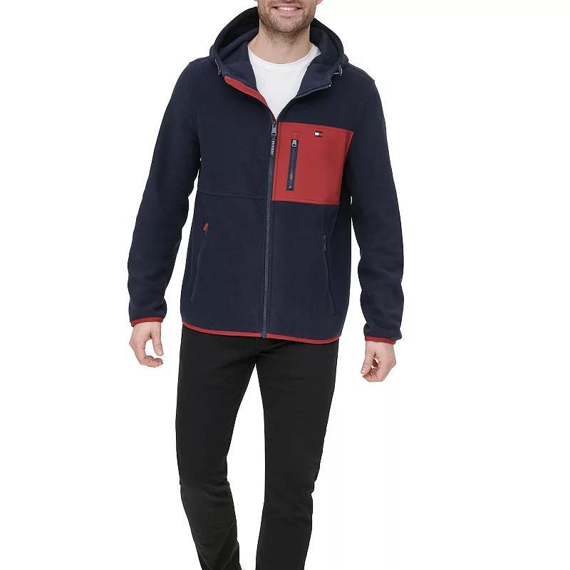 Mens Tommy Hilfiger Fleece Hooded Jacket Product Image