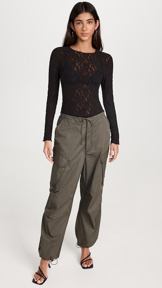 Hanky Panky Signature Lace Unlined Long Sleeve Top | Shopbop Product Image