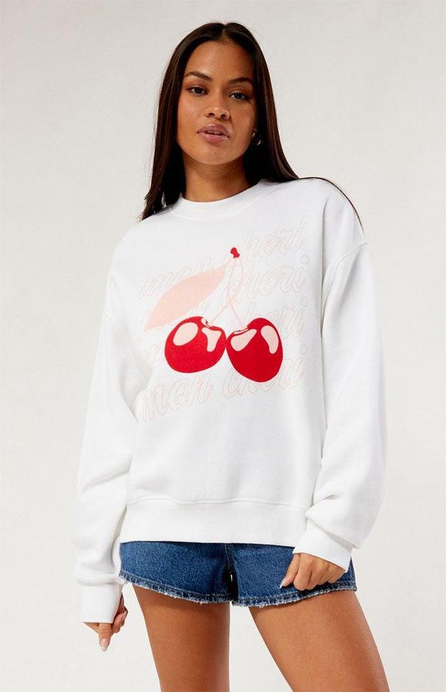 Womens Mon Cheri Crew Neck Sweatshirt Product Image