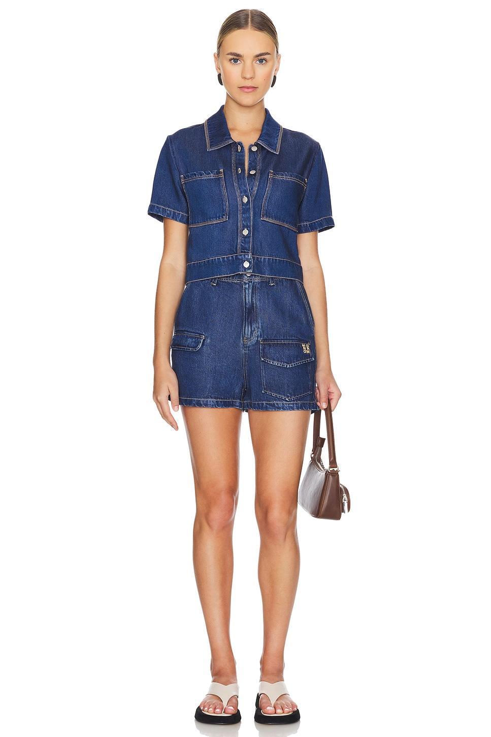 Soft Denim Cargo Short MONROW Product Image