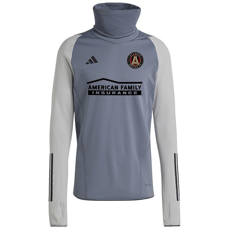 Mens adidas Gray Atlanta United FC Warm Raglan COLD.RDY Top Product Image