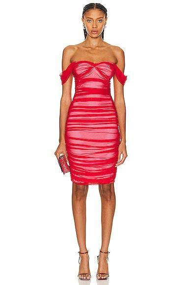 Norma Kamali Walter Dress in Red Product Image