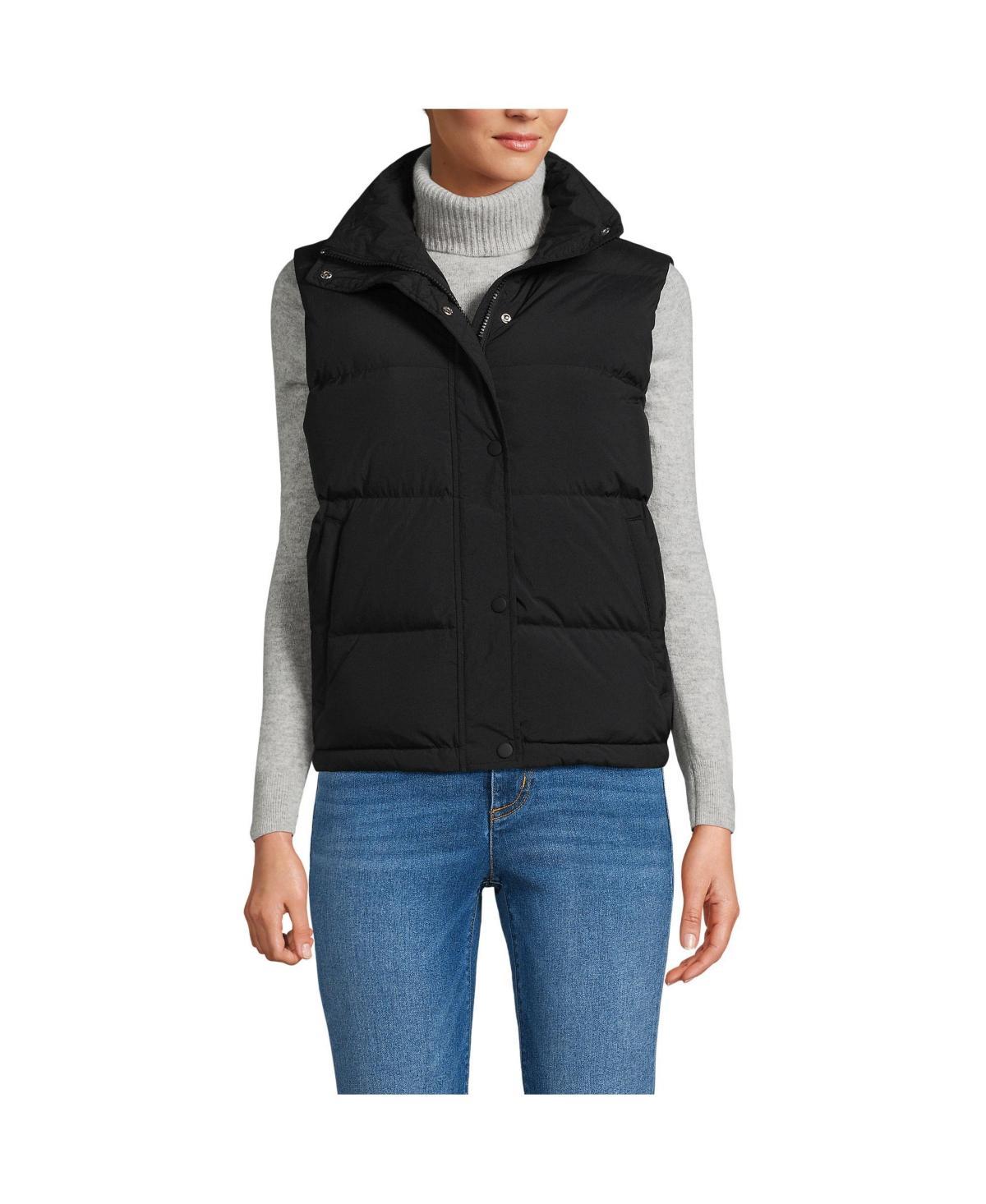 Womens Lands End Wide Channel 600 Down Puffer Vest Product Image