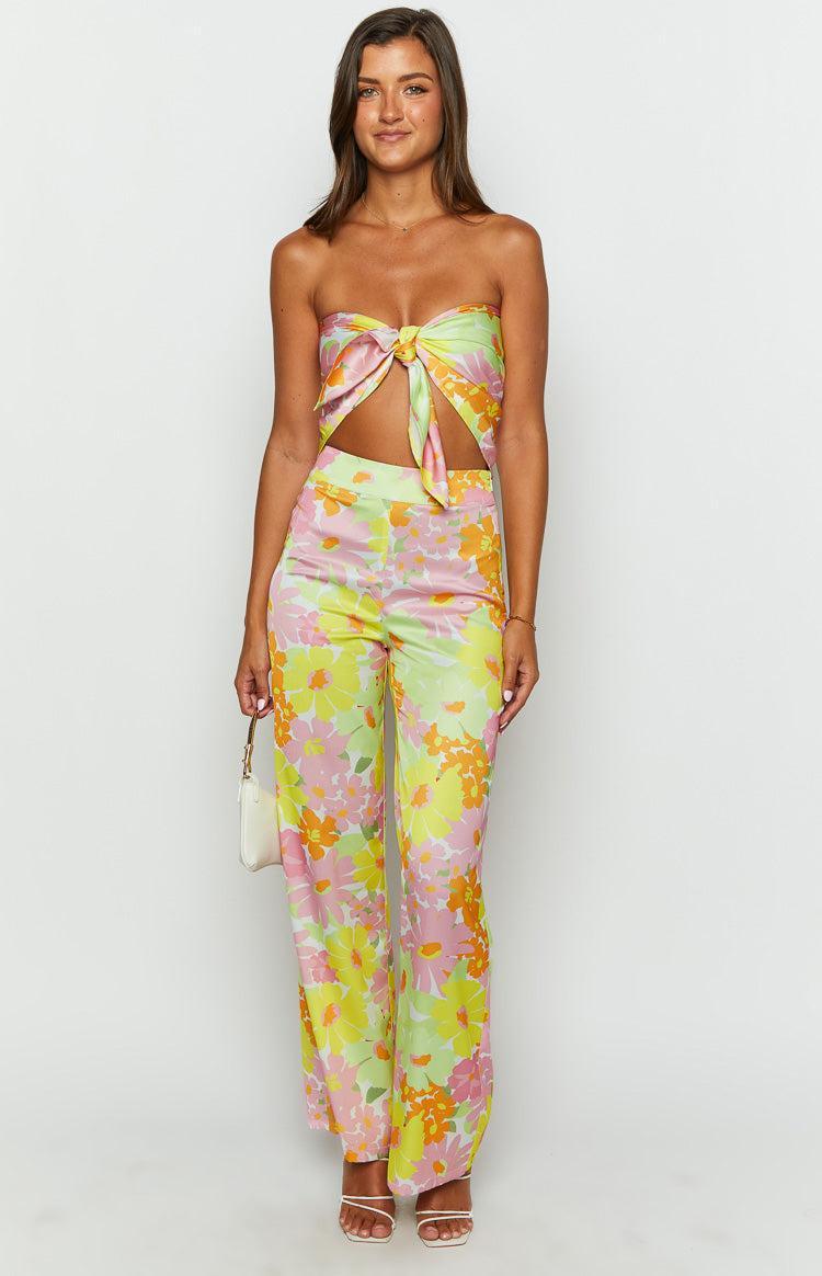 Mykonos Yellow Floral Pants Product Image