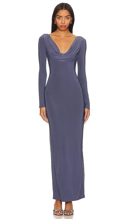 Lovers and Friends x Rachel Jaya Maxi Dress in Slate Blue Product Image