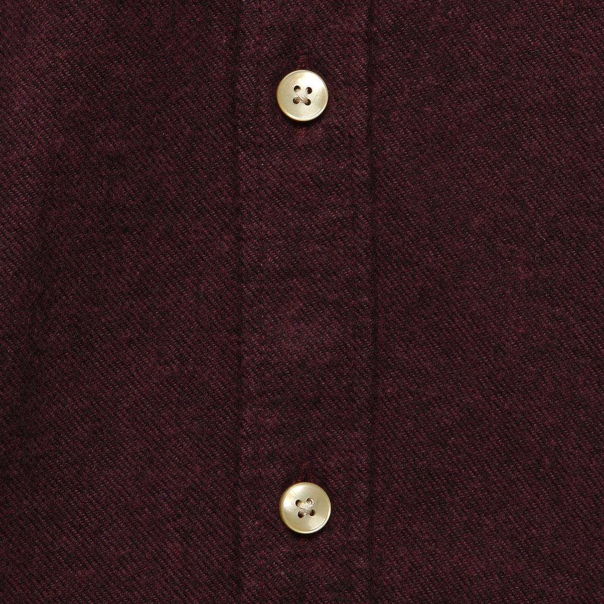 Flannel Teca Shirt - Bordeaux Product Image